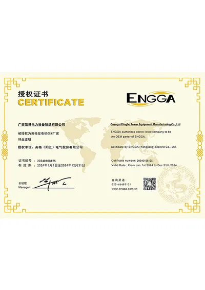 ใบอนุญาต OEM สำหรับอัลเทอร์เนเตอร์ Engga