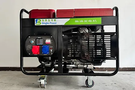 เครื่องกำเนิดไฟฟ้าดีเซลแบบเฟรมเปิดระบายความร้อนด้วยอากาศ ขนาด 10kW-20kW (2 สูบ)