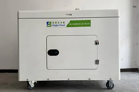 เครื่องกำเนิดไฟฟ้าดีเซลแบบเงียบระบายความร้อนด้วยอากาศขนาด 10kW-20kW (2 สูบ)