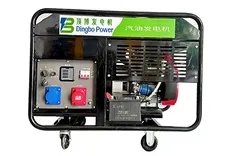 เครื่องกำเนิดไฟฟ้าเบนซินแบบเปิดโครงระบายความร้อนด้วยอากาศ (2 สูบ)  10kW-20kW